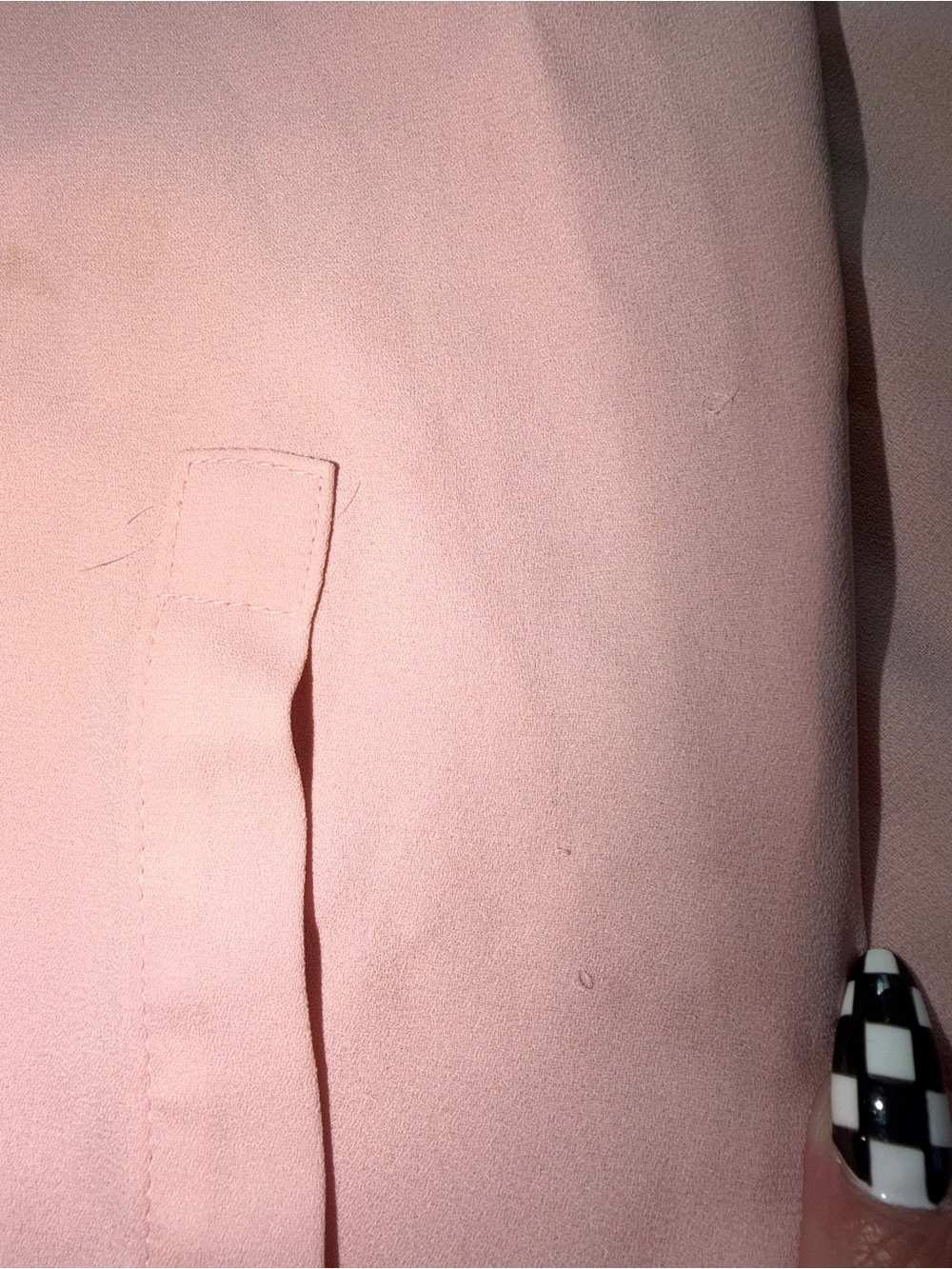 Calvin Klein Pink Ruffle Button-Up Blouse - Picture 5 of 5